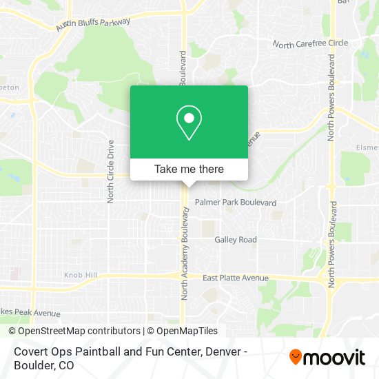 Covert Ops Paintball and Fun Center map