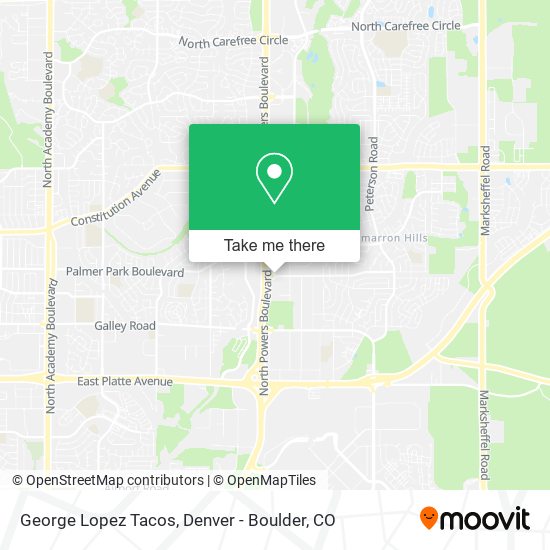 Mapa de George Lopez Tacos