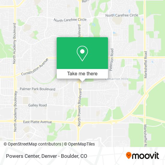 Mapa de Powers Center