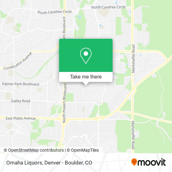 Omaha Liquors map