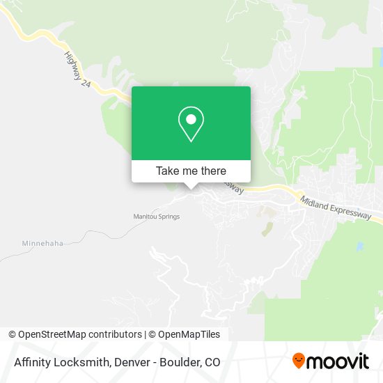 Affinity Locksmith map