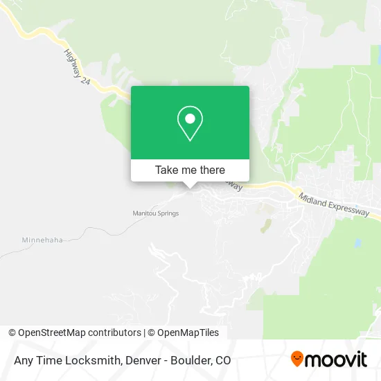 Any Time Locksmith map