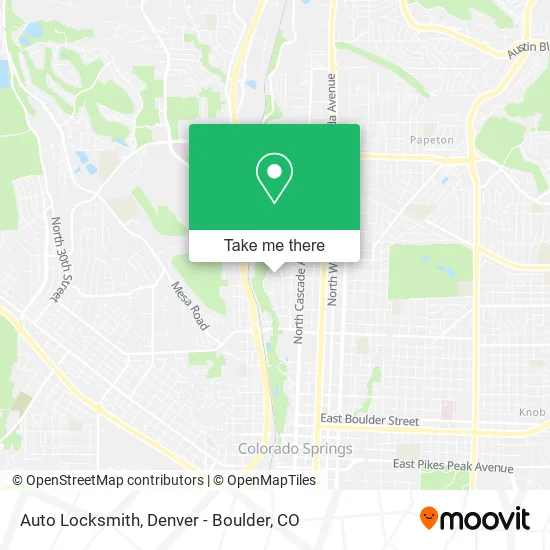Auto Locksmith map