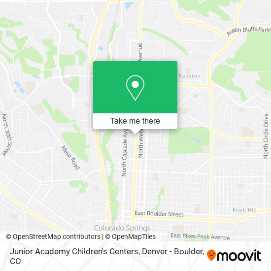 Junior Academy Children's Centers map