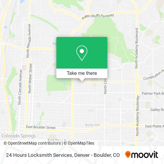 24 Hours Locksmith Services map