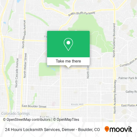 24 Hours Locksmith Services map