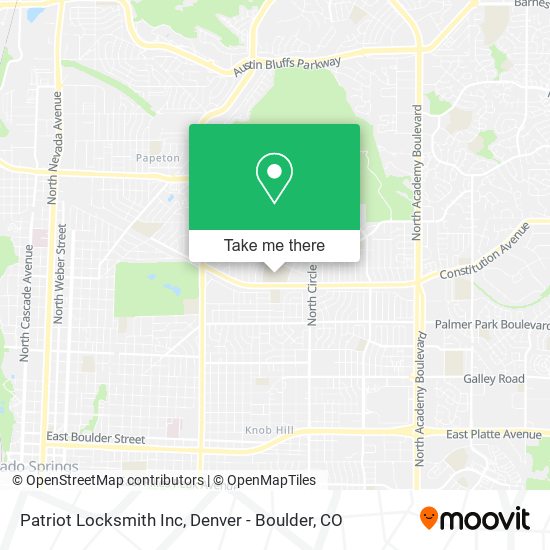 Patriot Locksmith Inc map