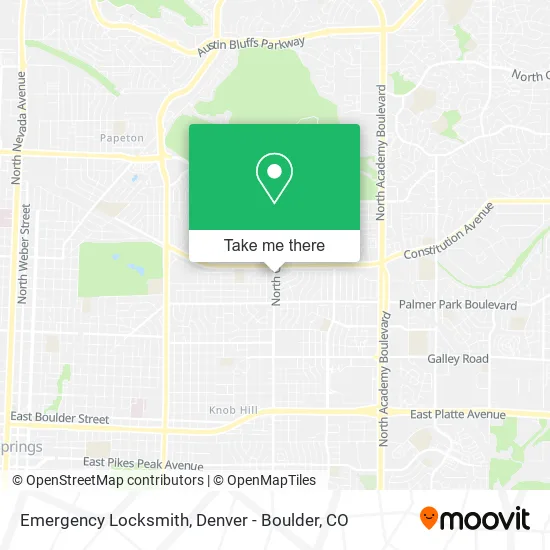 Emergency Locksmith map
