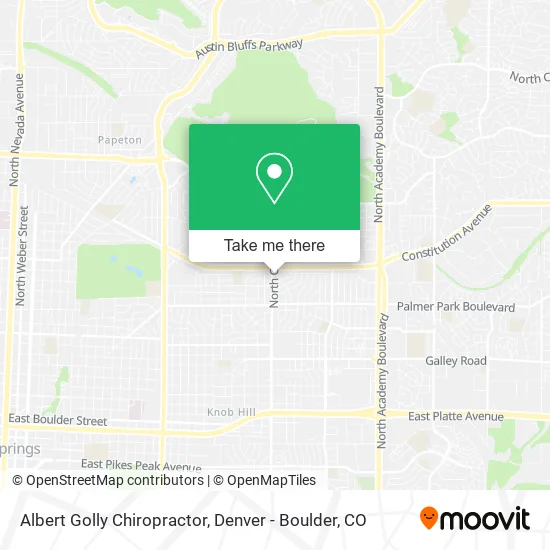 Albert Golly Chiropractor map