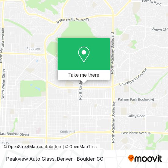 Peakview Auto Glass map