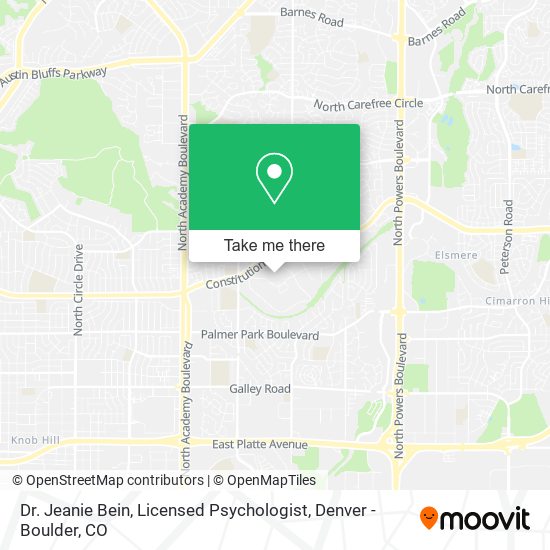 Mapa de Dr. Jeanie Bein, Licensed Psychologist