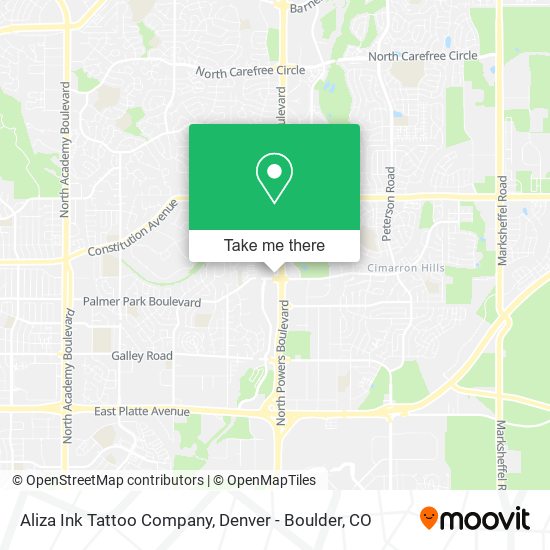 Aliza Ink Tattoo Company map