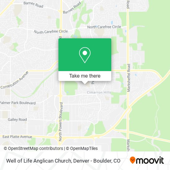Mapa de Well of Life Anglican Church