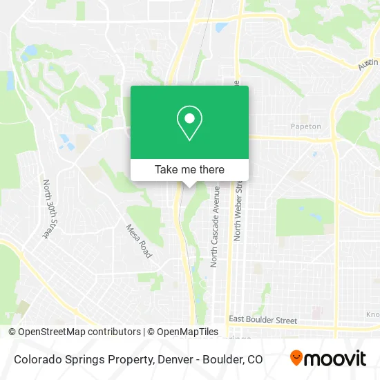 Colorado Springs Property map