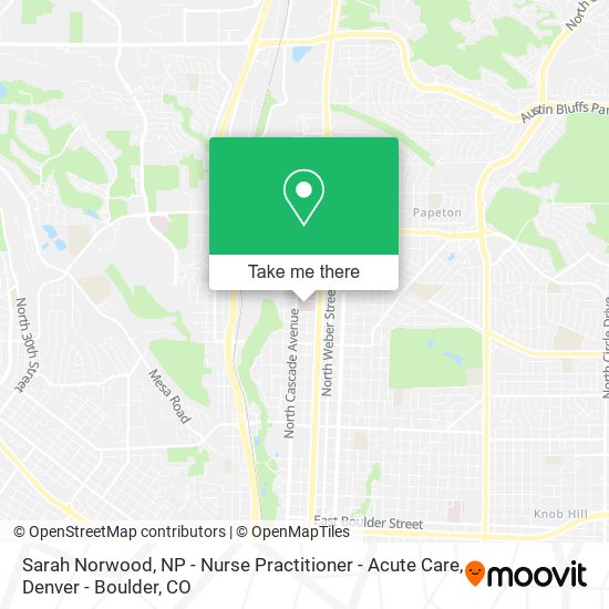 Sarah Norwood, NP - Nurse Practitioner - Acute Care map