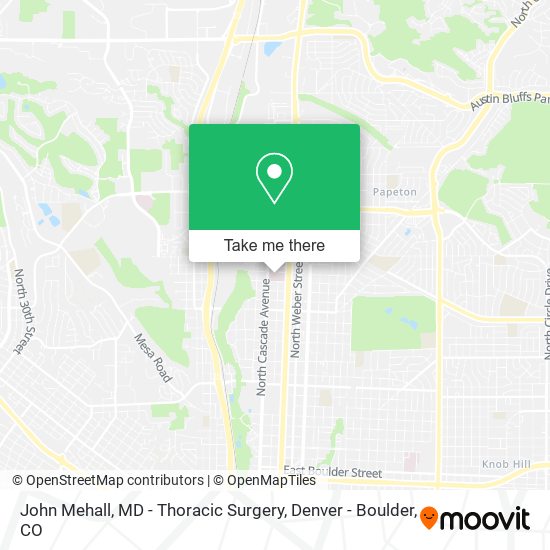 John Mehall, MD - Thoracic Surgery map