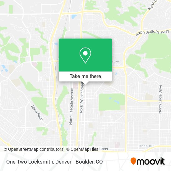 Mapa de One Two Locksmith