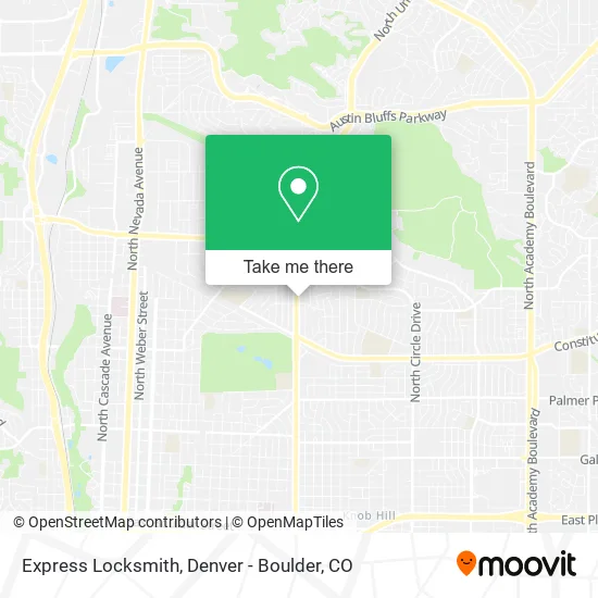 Express Locksmith map