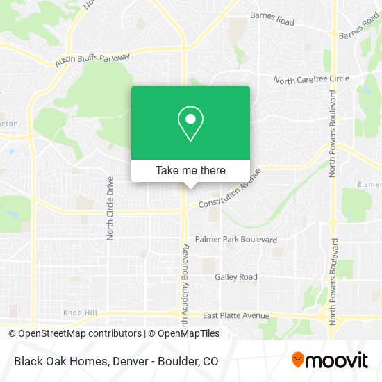 Mapa de Black Oak Homes