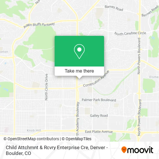 Child Attchmnt & Rcvry Enterprise Cre map