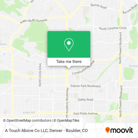 A Touch Above Co LLC map