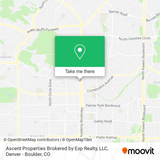 Mapa de Ascent Properties Brokered by Exp Realty, LLC