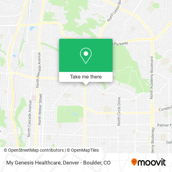 My Genesis Healthcare map