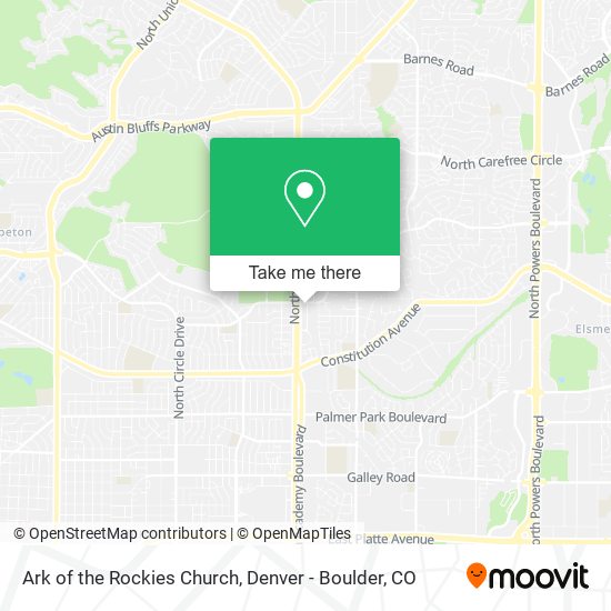 Mapa de Ark of the Rockies Church