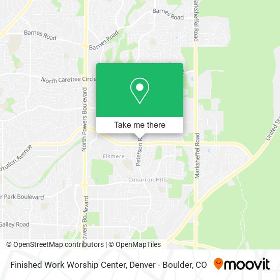 Mapa de Finished Work Worship Center