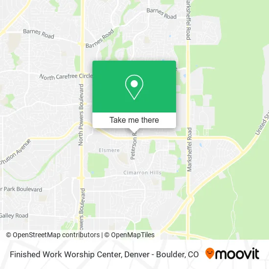 Finished Work Worship Center map