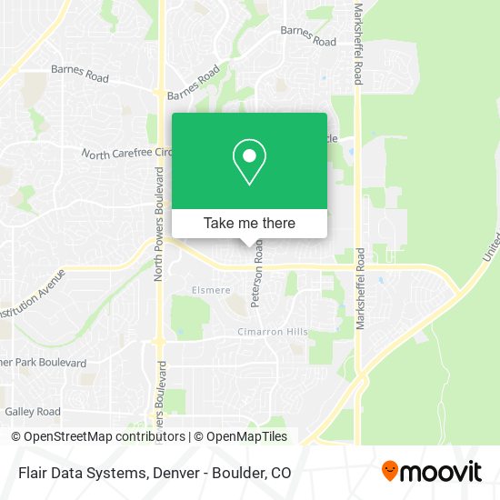 Mapa de Flair Data Systems
