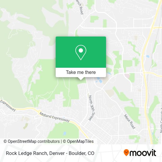 Mapa de Rock Ledge Ranch