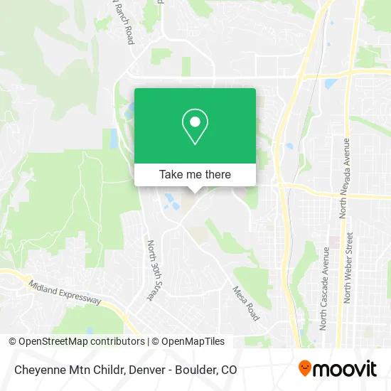 Cheyenne Mtn Childr map
