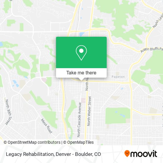 Mapa de Legacy Rehabilitation