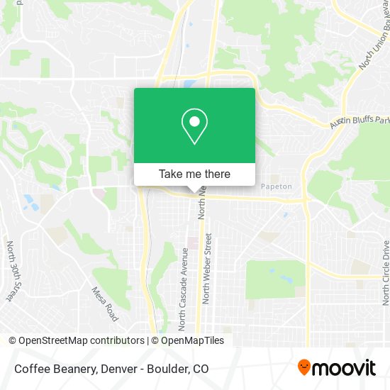 Mapa de Coffee Beanery