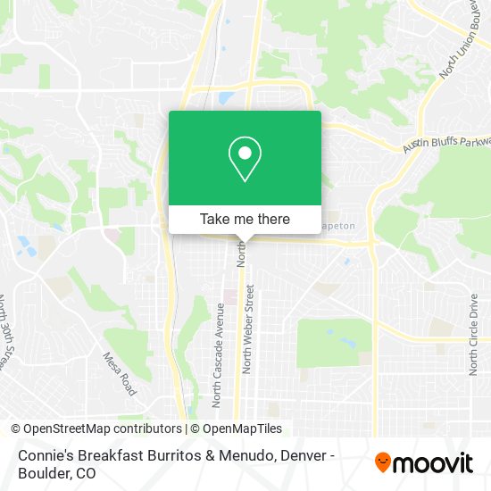 Mapa de Connie's Breakfast Burritos & Menudo