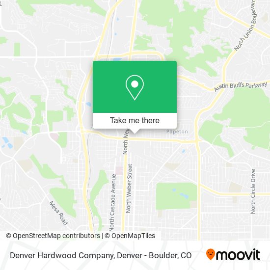 Mapa de Denver Hardwood Company