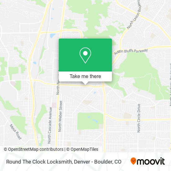 Round The Clock Locksmith map