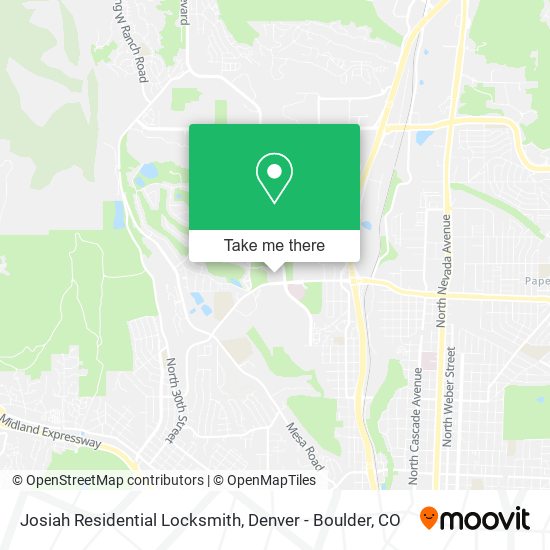 Mapa de Josiah Residential Locksmith