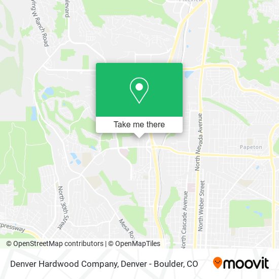Mapa de Denver Hardwood Company