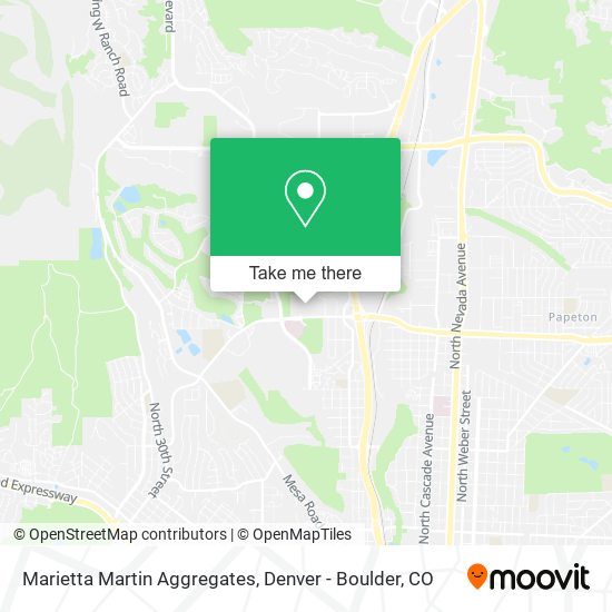 Marietta Martin Aggregates map