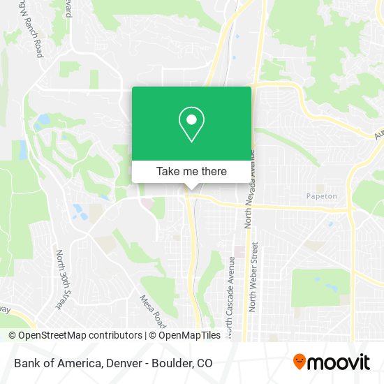 Mapa de Bank of America