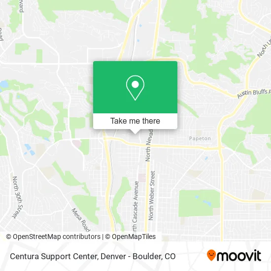 Mapa de Centura Support Center