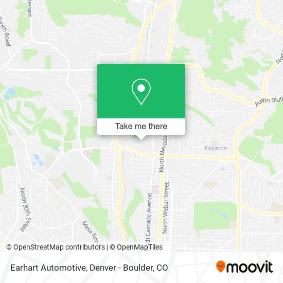Earhart Automotive map