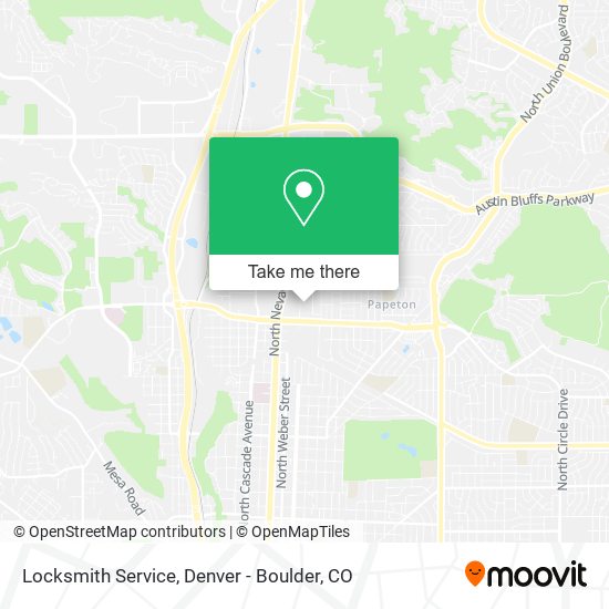 Mapa de Locksmith Service