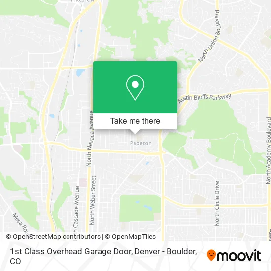 1st Class Overhead Garage Door map