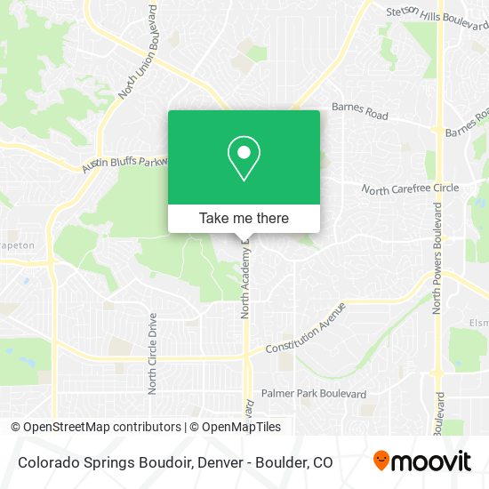 Colorado Springs Boudoir map