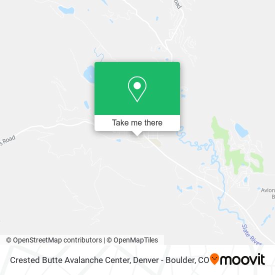 Mapa de Crested Butte Avalanche Center