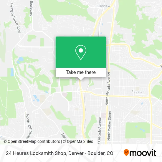 24 Heures Locksmith Shop map