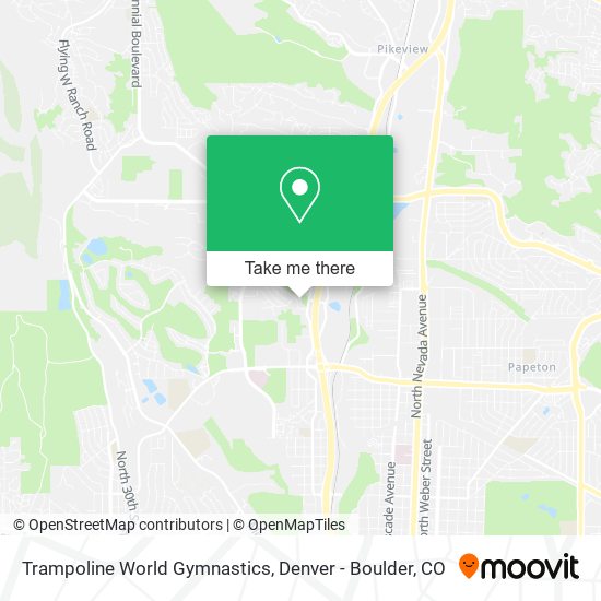 Mapa de Trampoline World Gymnastics